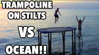 Trampoline Vs Ocean 12 Foot Stilted Trampoline Joogsquad Ppjt