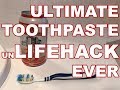 How to get the last bit of toothpaste out.