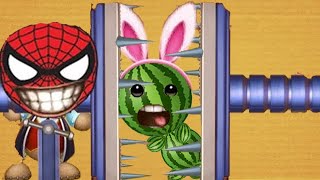 All Machine vs Spiderman Buddy vs WATERMELON Buddy | Kick The BUddy