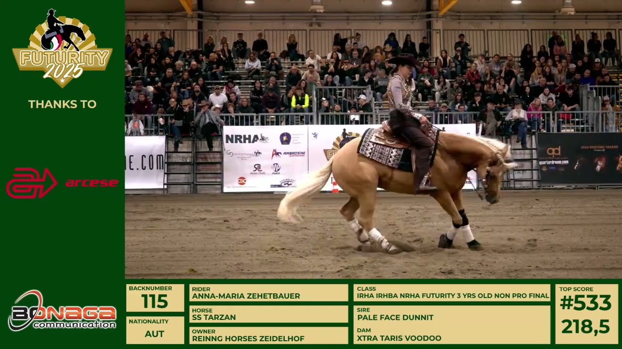 Futurity 2025 - ANNA-MARIA ZEHETBAUER & SS TARZAN score 222