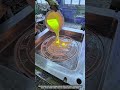 How Molten Metal Casting Creates Glowing Owl Clock Relief Design