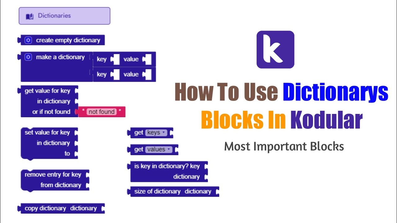 How to use app. How to use Dictionaries. Обложка app Inventor kodular. Use a Dictionary. Kodular Extension ide.