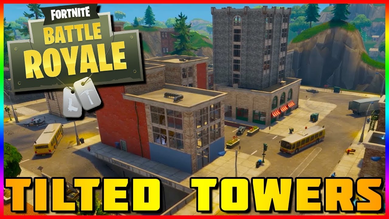 new tilted towers gameplay fortnite battle royale - the new tilted towers in fortnite