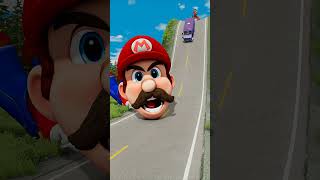 Weird &amp; Funny cars vs Scary Mario in BeamNG.drive