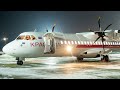 Первый рейс ATR-72-500 авиакомпании "КрасАвиа"