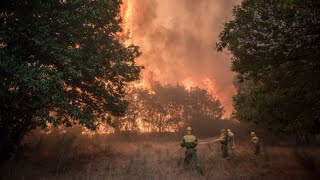 Imágenes impactantes del Incendio devastador de Cualedro, Ourense. ©Calamar2/Pedro Armestre