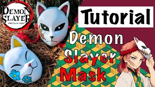 DEMON SLAYER MASK BUILD  Cosplay Tutorial with FREE Template