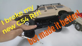 HOW TO: repairing and improving the WPL C54-1 RTR new single speed gearbox