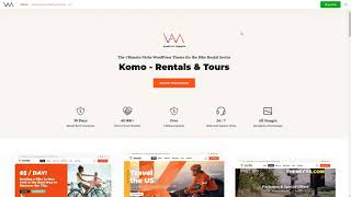 Komo - Bike Rental Shop WordPress WordPress