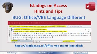 BUG: Office & VBE Languages Different