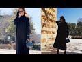One black long dress and some ways to style it