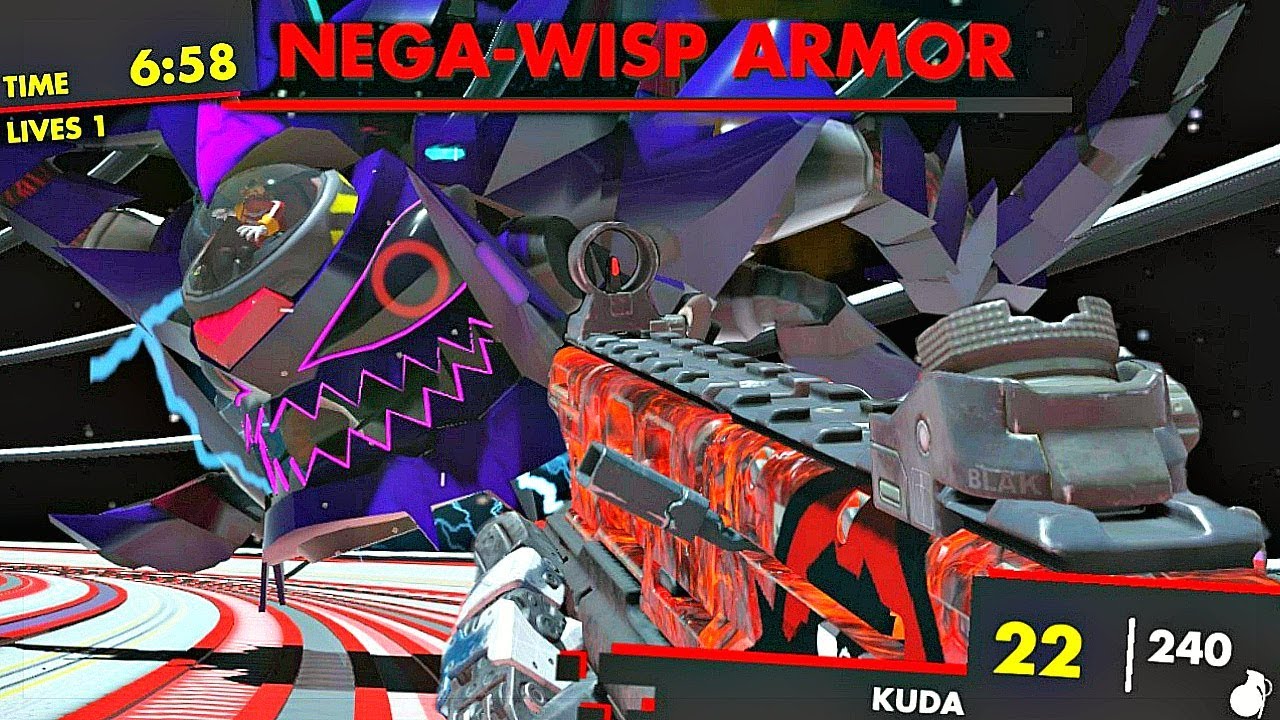 BLACK OPS 3 CUSTOM ZOMBIES MOD TOOLS! | SONIC COLORS INSANE NEGA WISP ARMOR BOSS FIGHT DEFEATED!