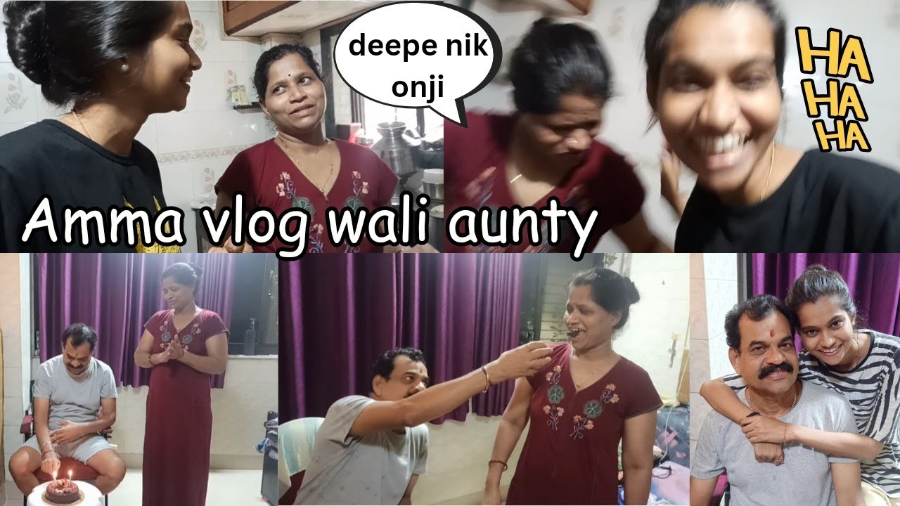 Onji baale Ammagh Vlog wali aunty pani🤭 || Daddy's small birthday Celebration🎂💃||tulu vlog-296