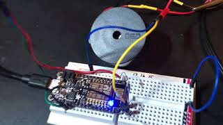 Morse Code Clock on Bench