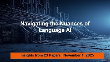 AI Frontiers: LLM Multilingualism, Safety & Efficiency (Nov 1, 2025)