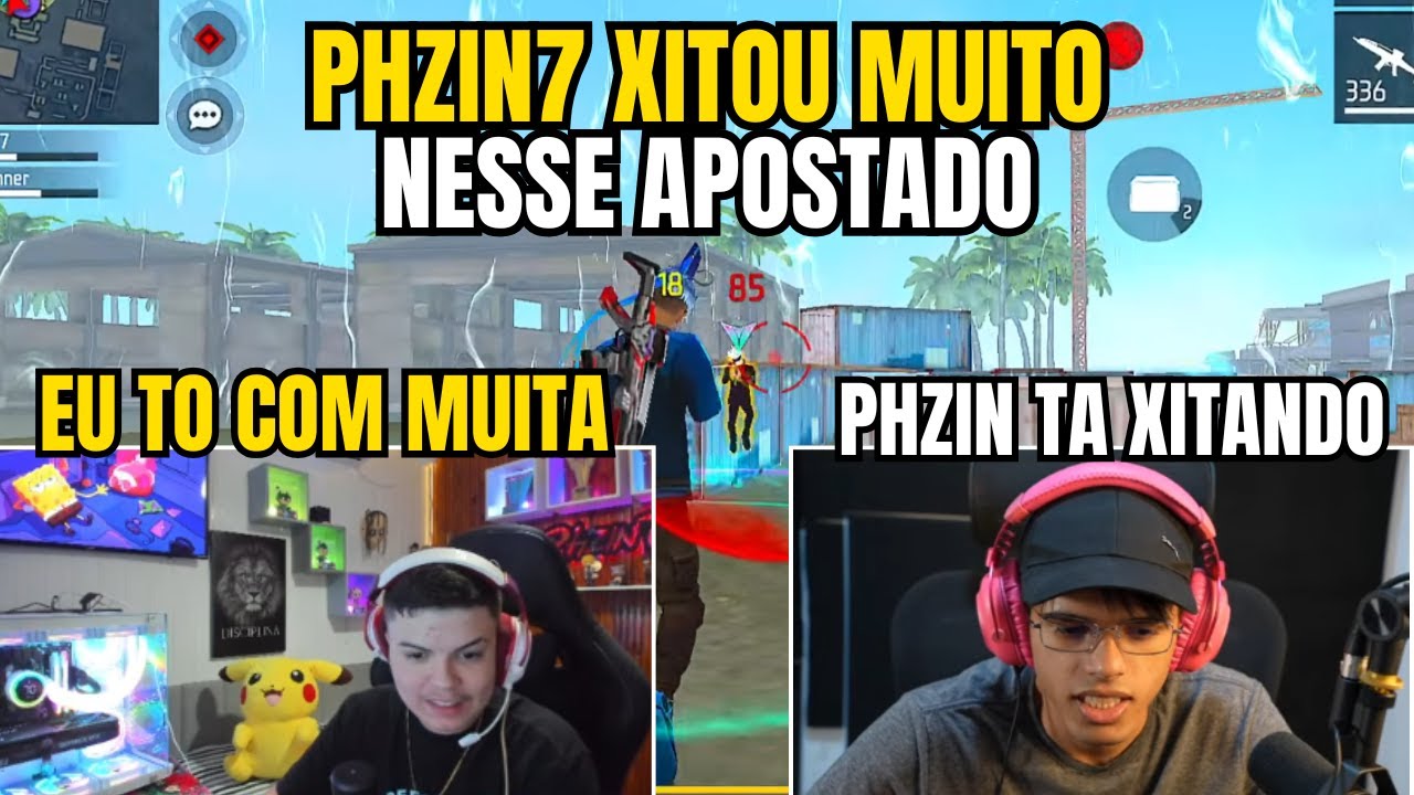 PHZIN7 FOI CHAMADO DE XITER NESSE APOSTADO CONTRA O MARECHAL!!!
