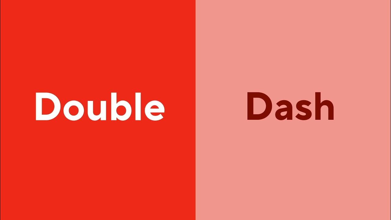 Double dash. Double dash