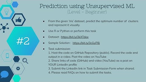 The Sparks Foundation Task 2 - Prediction using Unsupervised ML