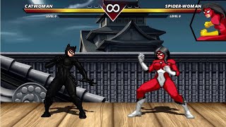 Black Catwoman VS Spiderwoman I HIGH LEVEL EPIC FIGHT!