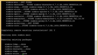 Uninstall Zimbra 8 7 0 on Ubuntu 16 04 LTS