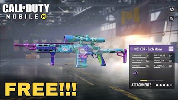 How to Get FREE M21 EBR - Each Meow | COD MOBILE