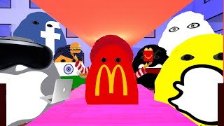 McDonald's Munci, Apple Munci, Rosalia Bizcochito, Ijbiñik Wolf And Angry Munci Family Nextbot Gmod