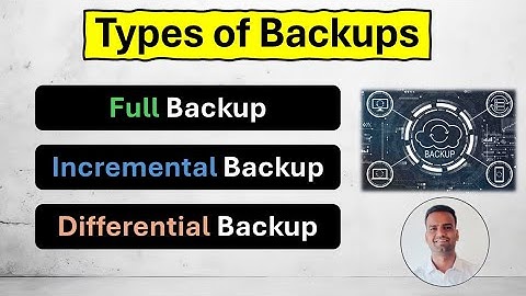 Types of backups - Full, Incremental & Differential 💥 Explained in details with example 🔥