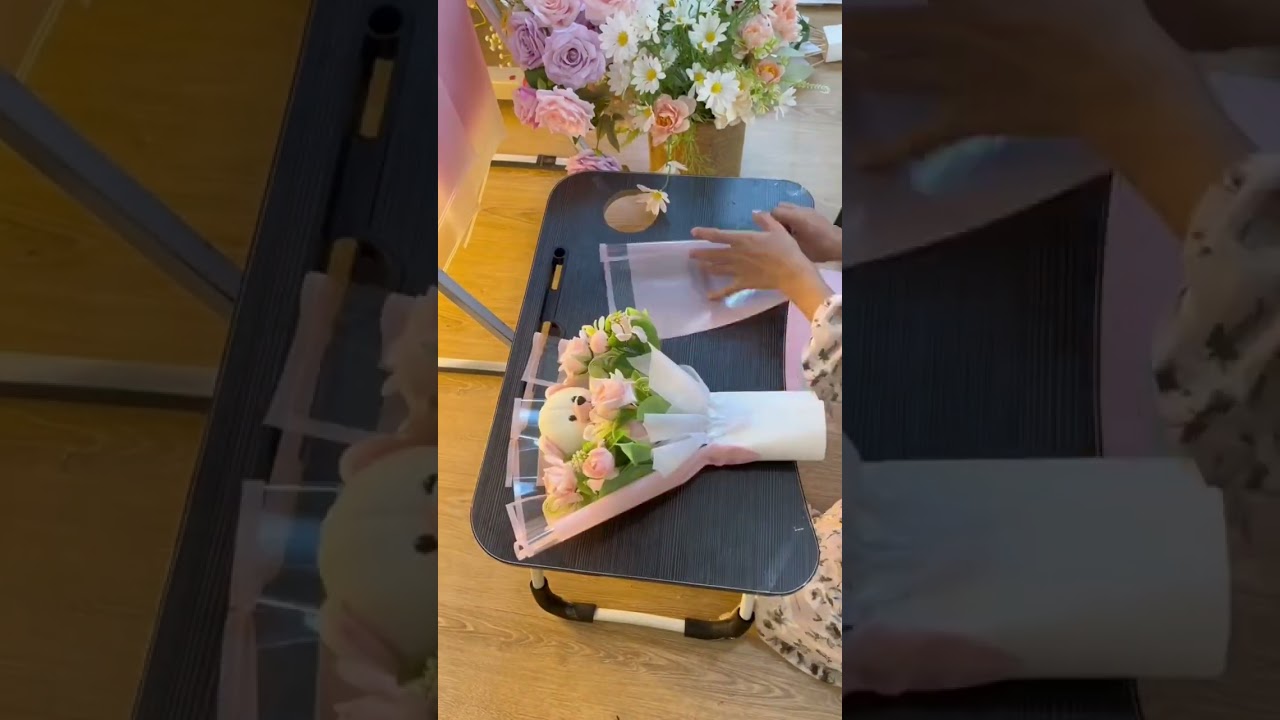 teddy bear and rose bouquet tutorial 