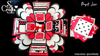Explosion Box 5 Layers Handmade Card For Boyfriend Anniversary Birthday Gift Making S Crafts