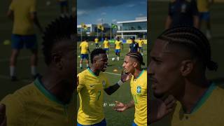 Vini Jr Discute con Raphinha en el Entrenamiento de Brasil #BrasilVsHaiti #ViniJr #Raphina #WorldCup