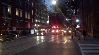 Toronto Fire Services HAZ332, HR332 and C33 responding