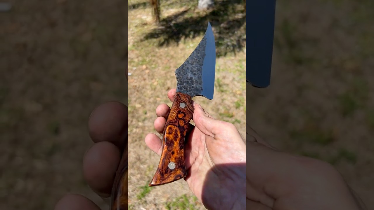 Я выковал поварской нож, готовый к работе в дикой природе