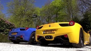 This video shows another special ferrari 458 spider. the spider is
finished with a very color: 'bugatti blue'. color not on o...