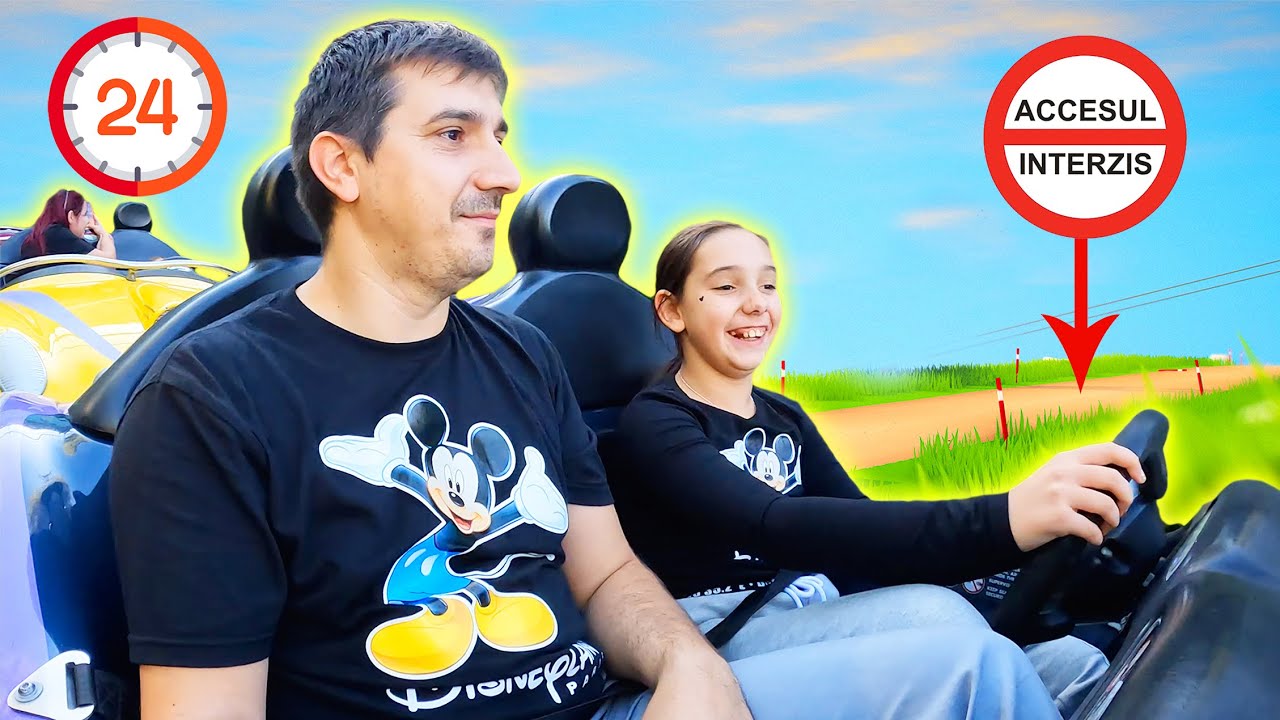 👧🏻 MARA ȘOFER ⏰ 24 de ORE la DISNEYLAND 🎊 Prima Dată cu FAMILIA 👨‍👩‍👧‍👦 partea 1