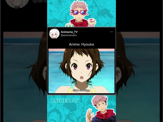 Bro went savage mode 😎 #anime #animeedit #hyouka class=