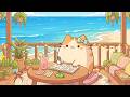 Mochi's Sunny Seaside Study 🌊 Summer Lofi Music for Relaxation ✨ Relaxing Lofi for Deep Focus