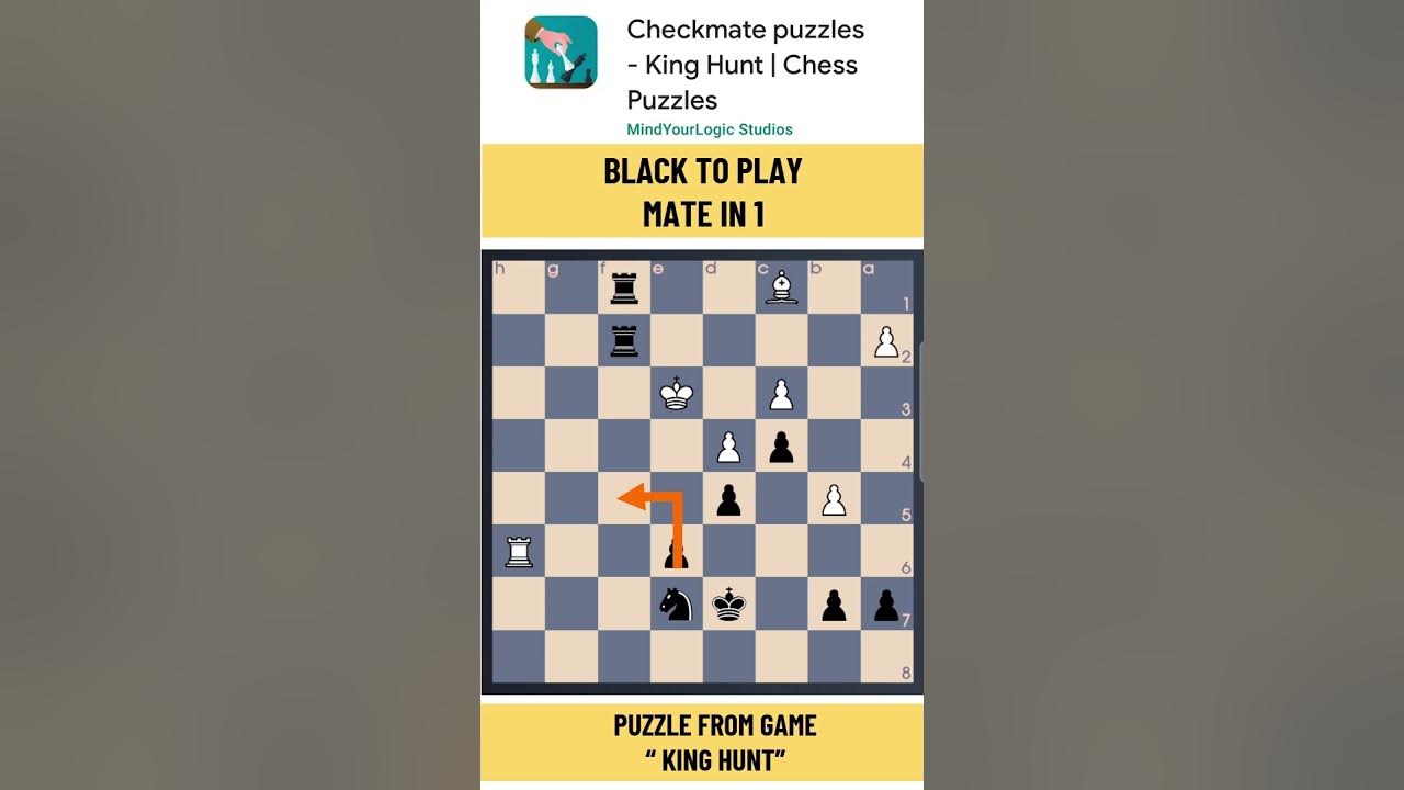 Chess Game #7: Checkmate In 1 Move, Black To Play