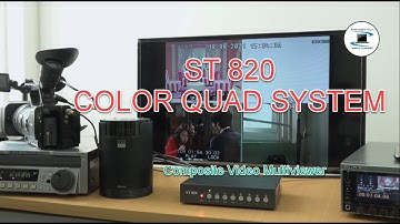 How to use ST820 Color Quad System as a Composite video multiviewer : Overview and test.