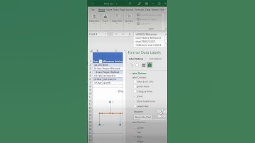 How to create a timeline chart with excel #exceltraining