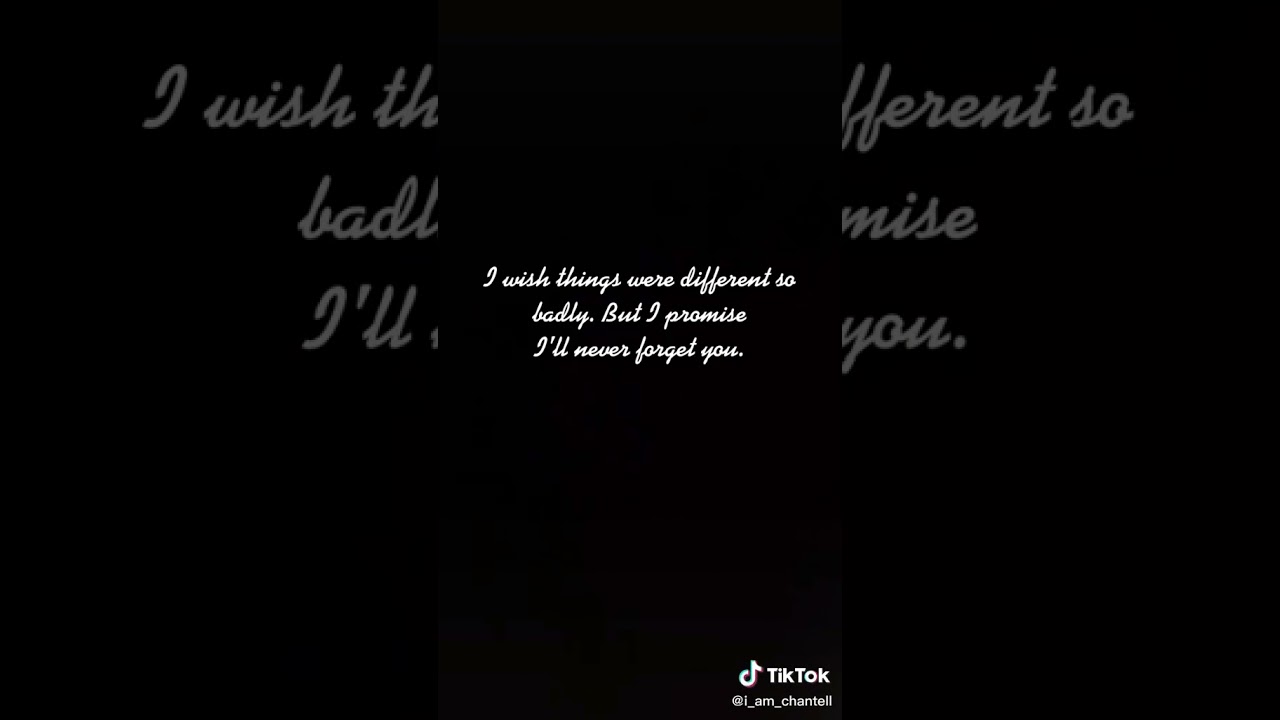 If we never speak again