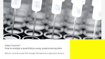 Octet® Tutorial 07: How to analyze a quantitation assay: Preprocessing data