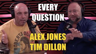 EVERY Question Joe Rogan asked Alex Jones & Tim Dillon (Biskutt)