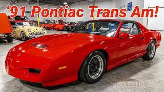 5-SPEED 1991 Pontiac Trans Am Review - Collectible Motorcar of Atlanta