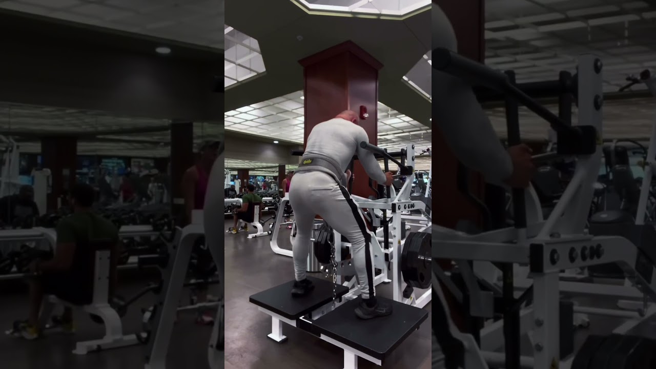 Belt squats are very safe effective way to target the glutes with minimal stress on back. #glutes