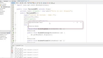 Demostración de KeyListener Java