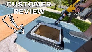 Watch us use Self Leveling Lap Sealant for Sprinter Van Roof