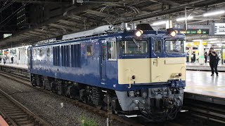 国鉄型電気機関車EF64ー1032号機単機新津配給返却回送入線　2023.10.16