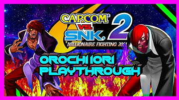 Capcom VS. SNK 2 Orochi iori Arcade Playthrough & ending