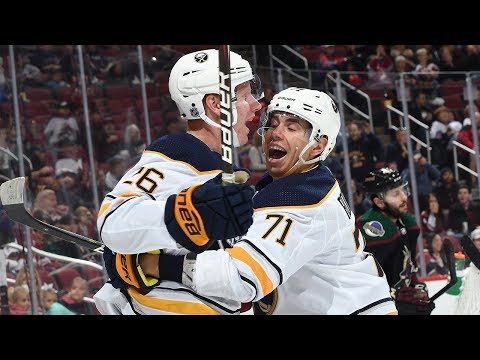 Rasmus Dahlin crashes the net to pot his first NHL goal