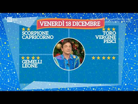 L'oroscopo di Paolo Fox - I Fatti Vostri 18/12/2020 - YouTube